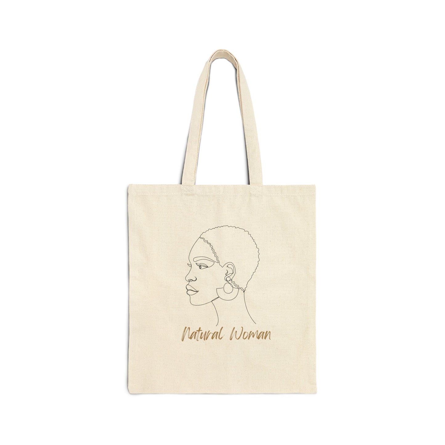 Natural Woman Finger Waves (BL) Canvas Tote Bag