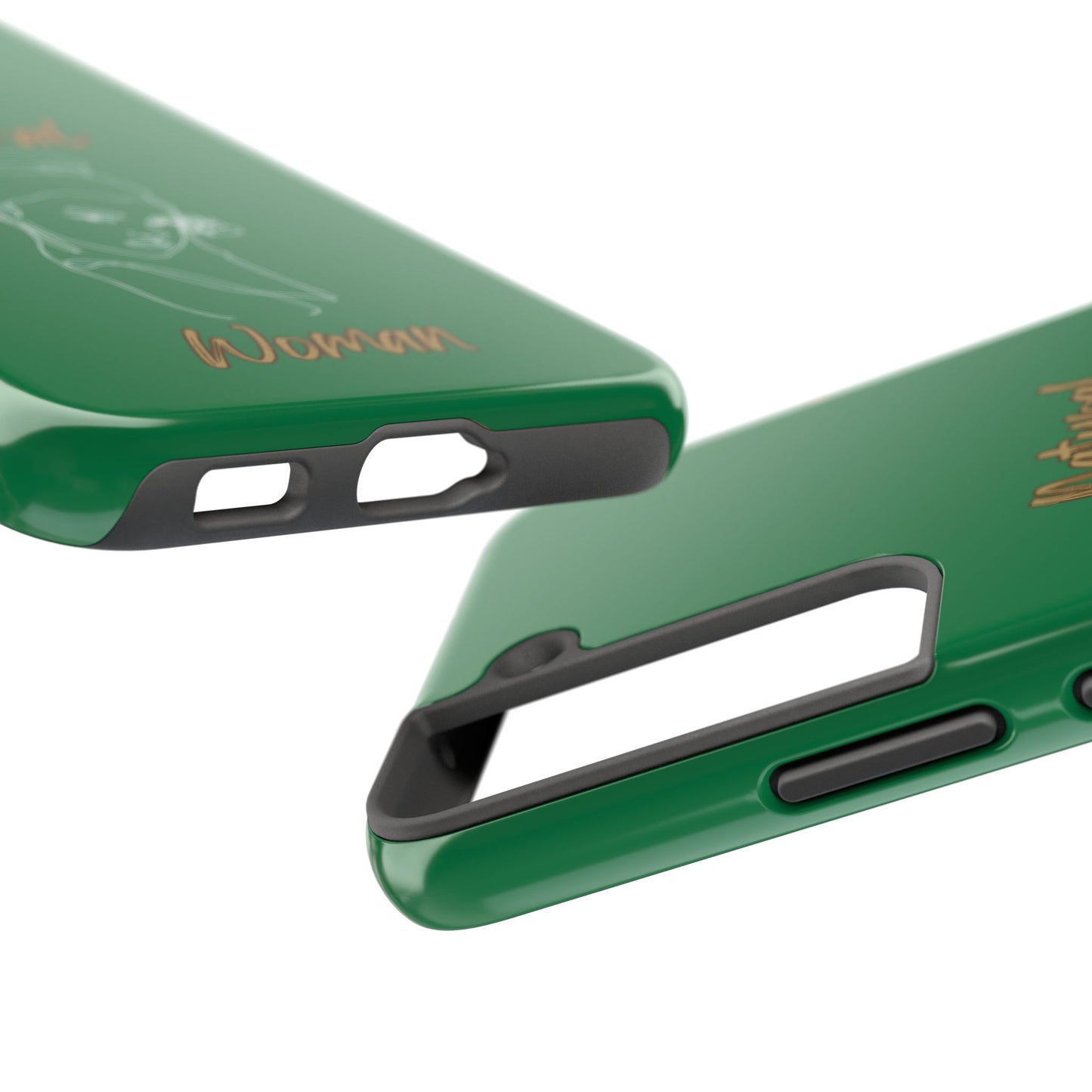 Natural Woman Sassy Bun (WL) Tough Phone Cases DARK GREEN