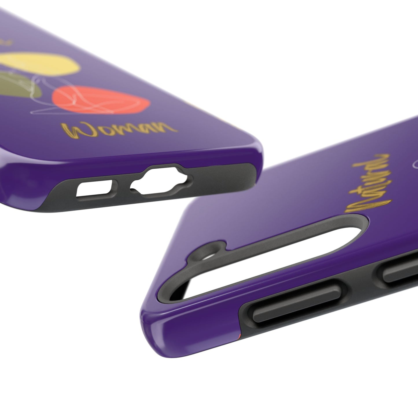 Natural Woman Colorful Pose (WL)Tough Phone Cases PURPLE