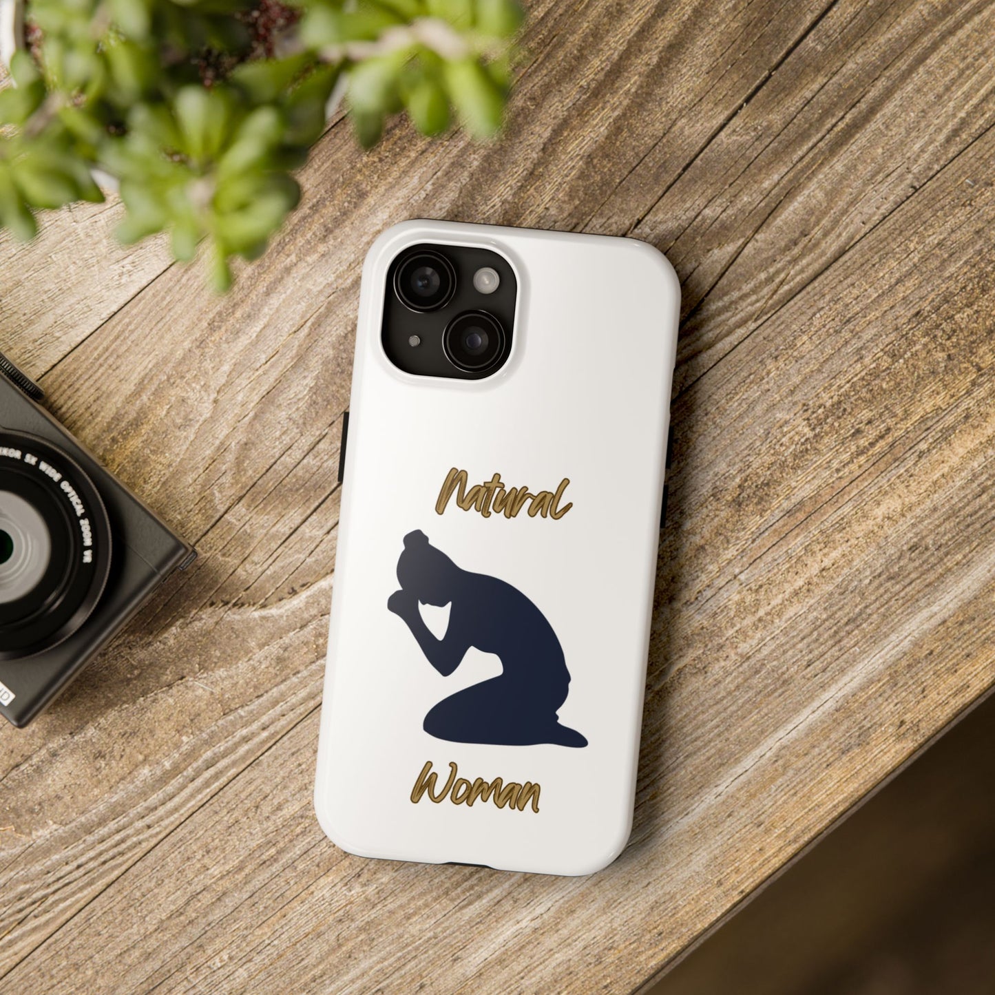 Natural Woman Pray (BL)Tough Phone Cases WHITE