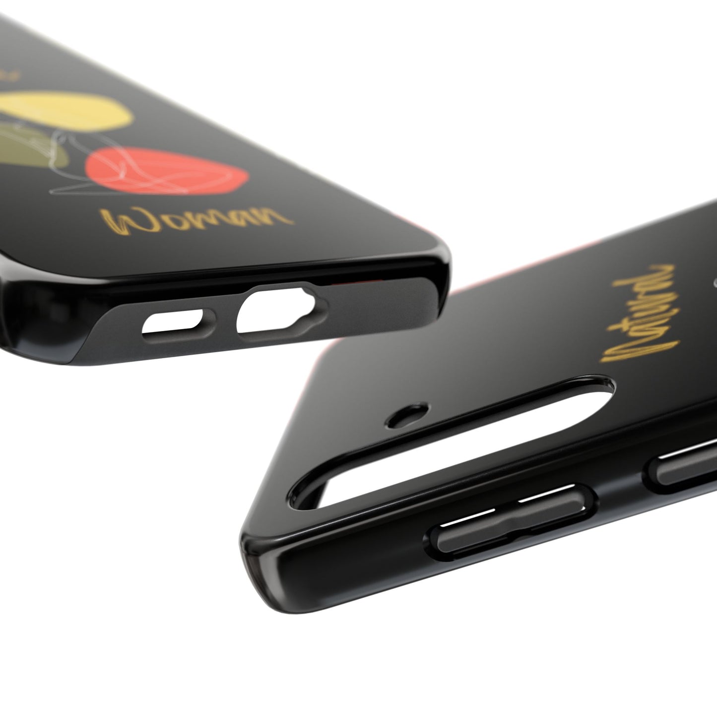 Natural Woman Colorful Pose (WL)Tough Phone Cases BLACK