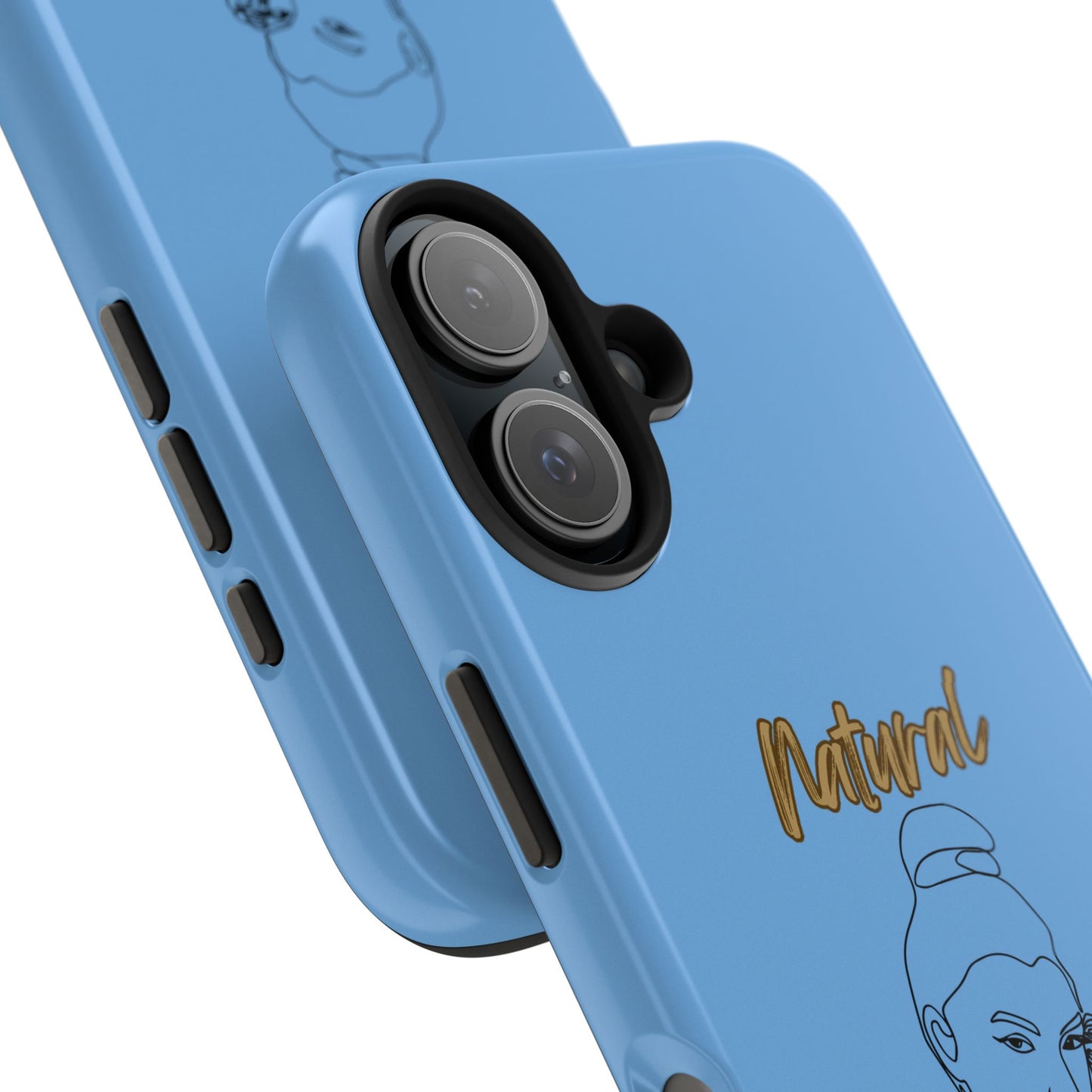 Natural Woman Sassy Bun (BL) Tough Phone Cases LIGHT BLUE