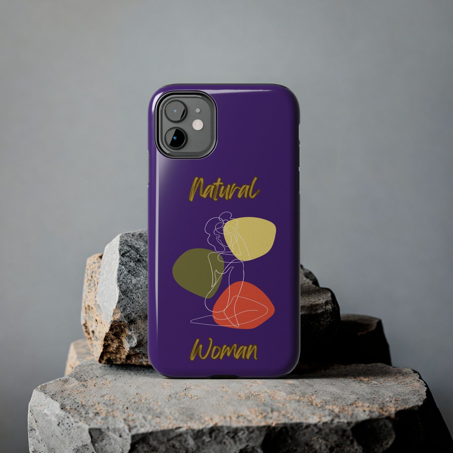 Natural Woman Colorful Pose (WL)Tough Phone Cases PURPLE