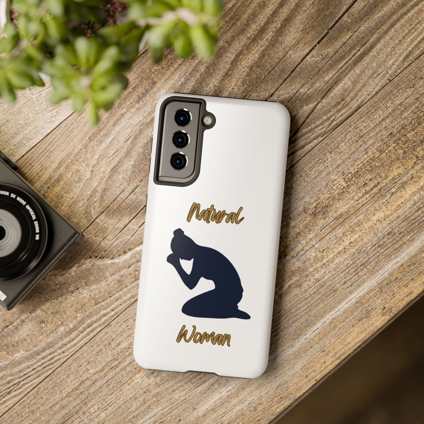 Natural Woman Pray (BL)Tough Phone Cases WHITE