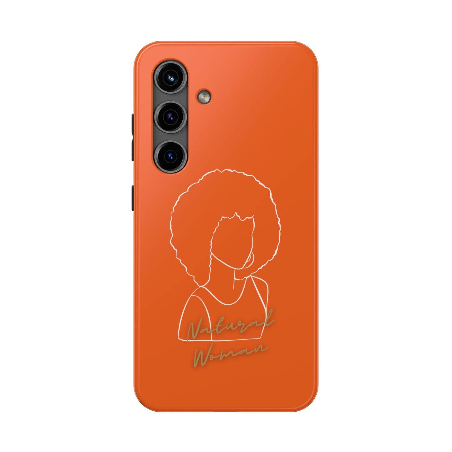 Natural Woman Afro (WL)Tough Phone Cases ORANGE