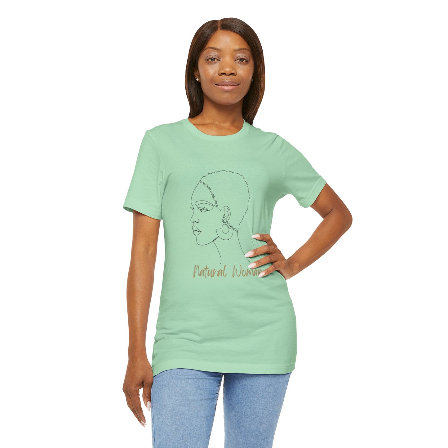 NATURAL WOMAN Finger Waves (BL) Short Sleeve T-Shirt