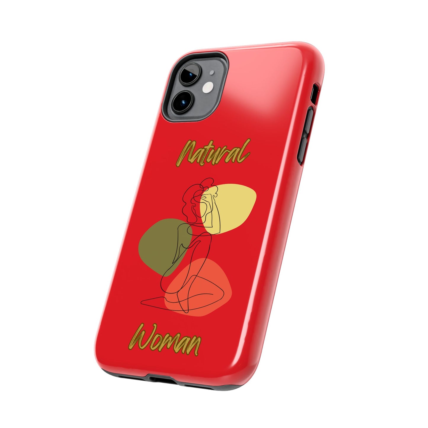 Natural Woman Colorful Pose (BL)Tough Phone Cases RED