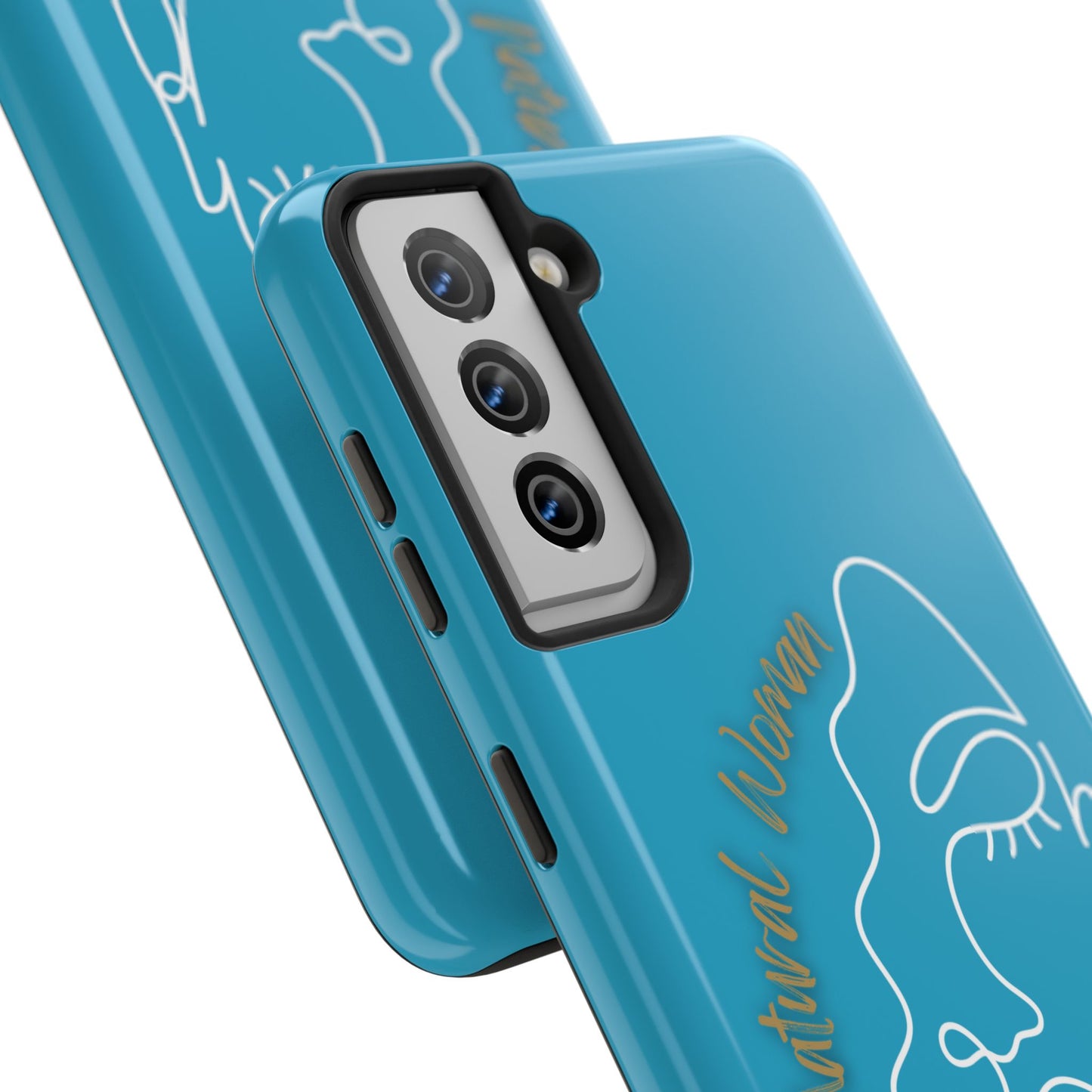 Natural Woman Half Face (WL)Tough Phone Case TURQUOISE