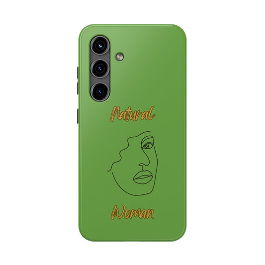 Natural Woman Peekaboo (BL)Tough Phone Cases GREEN