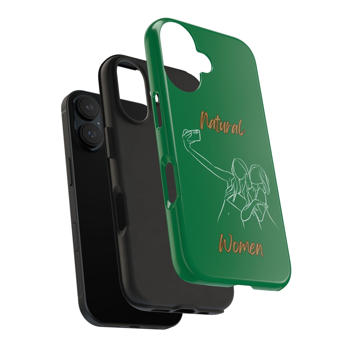 Natural Woman Friends Selfie (WL)Tough Phone Cases DARK GREEN