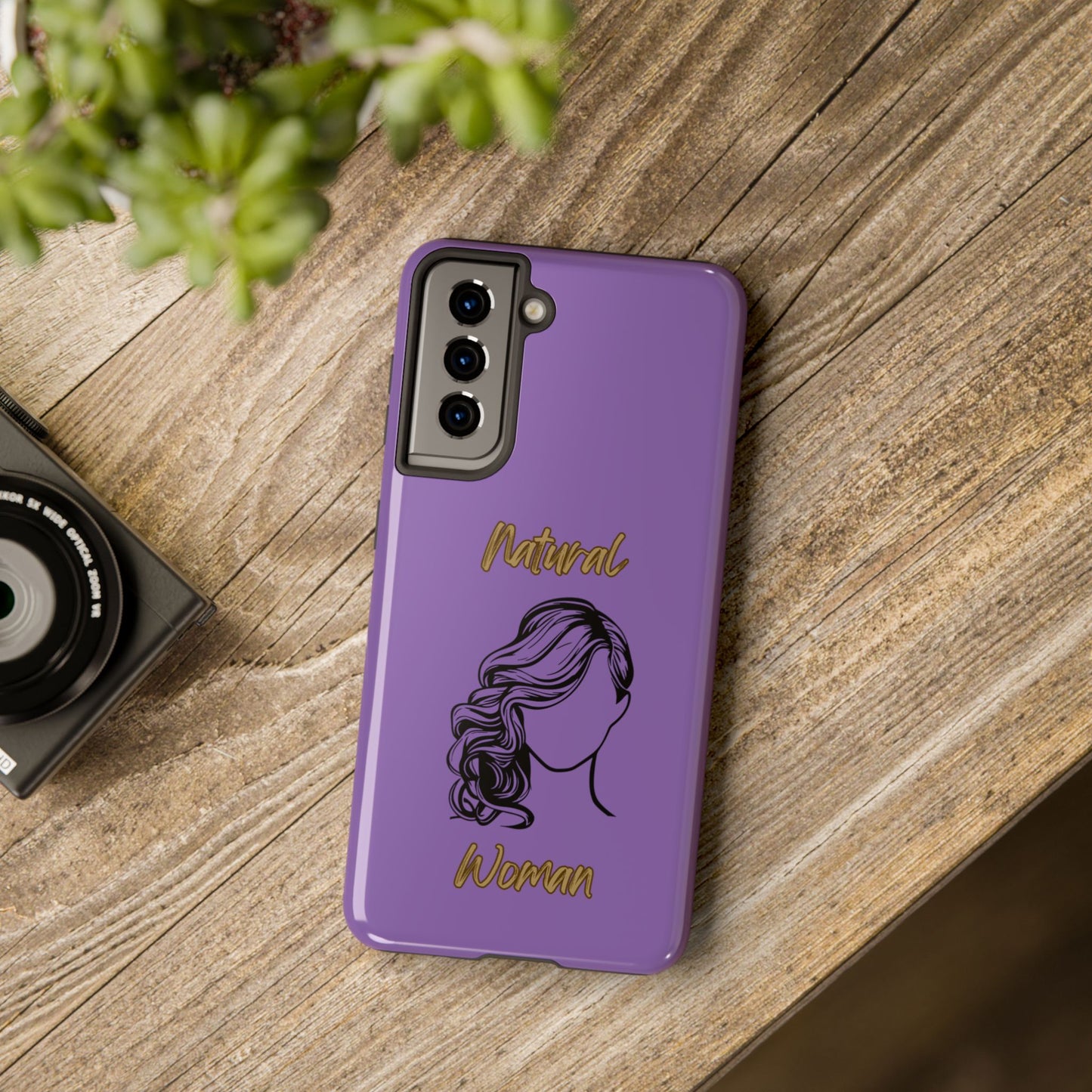 Natural Woman Long Curl (BL)Tough Phone Cases LIGHT PURPLE