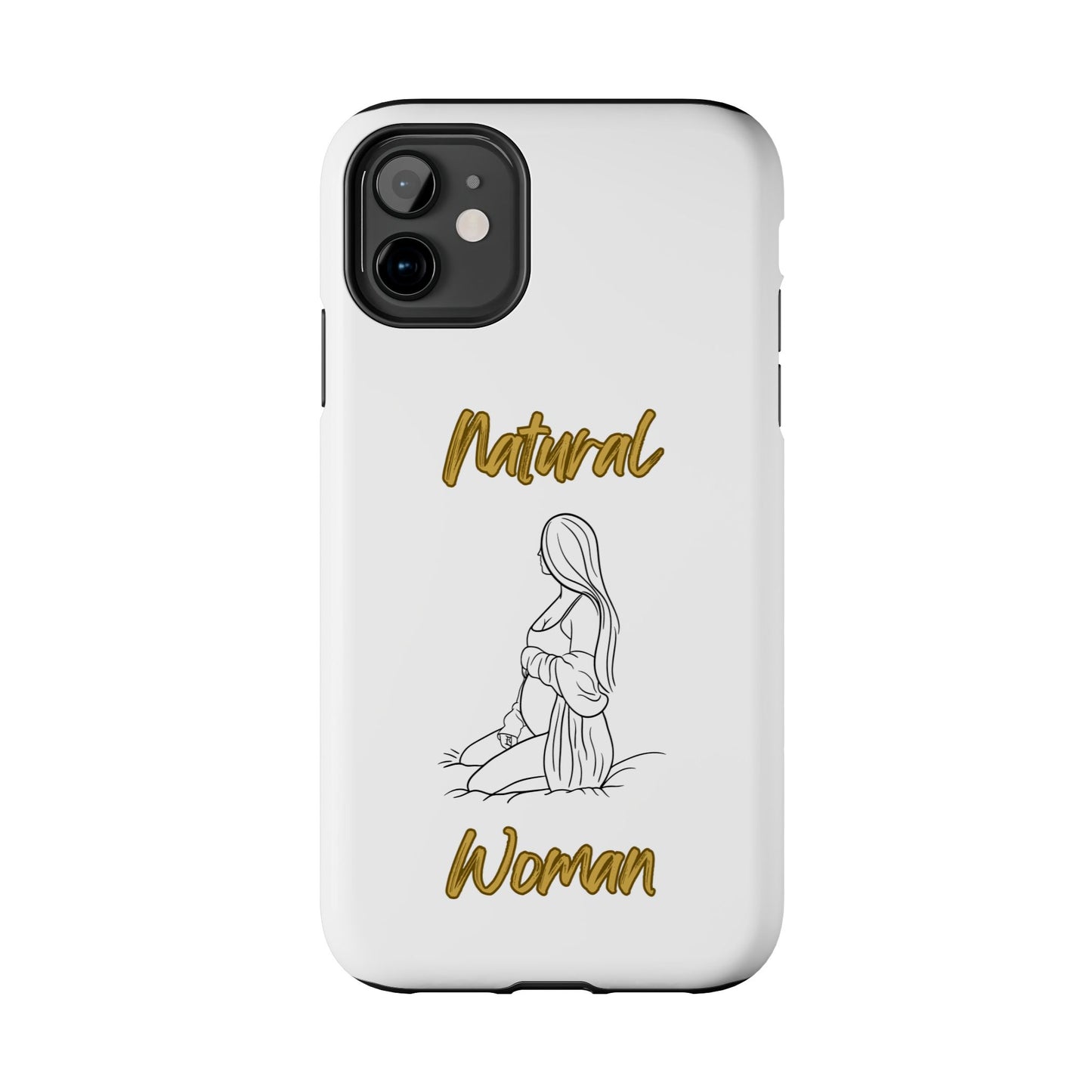 Natural Woman Expecting (BL)Tough Phone Cases WHITE