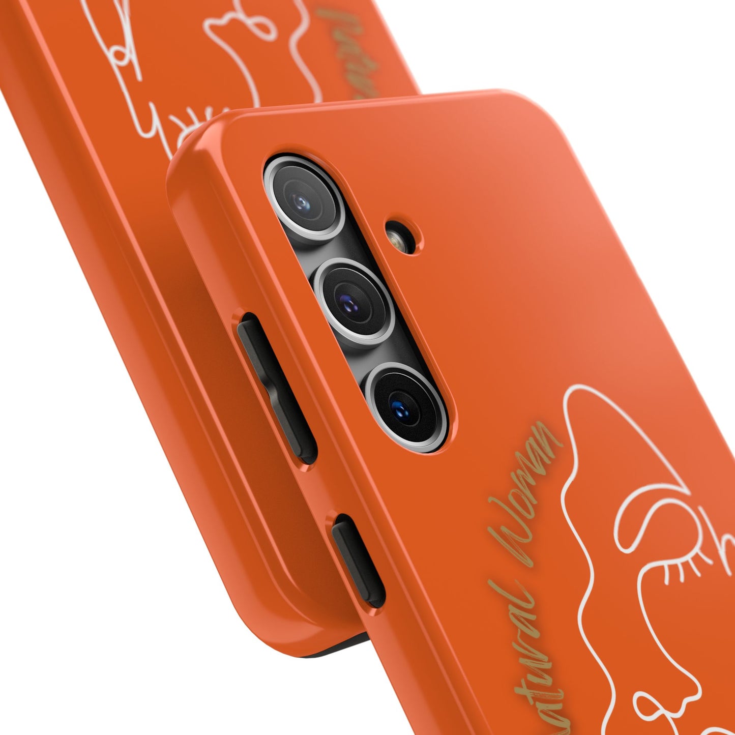 Natural Woman Half Face (WL)Tough Phone Case ORANGE