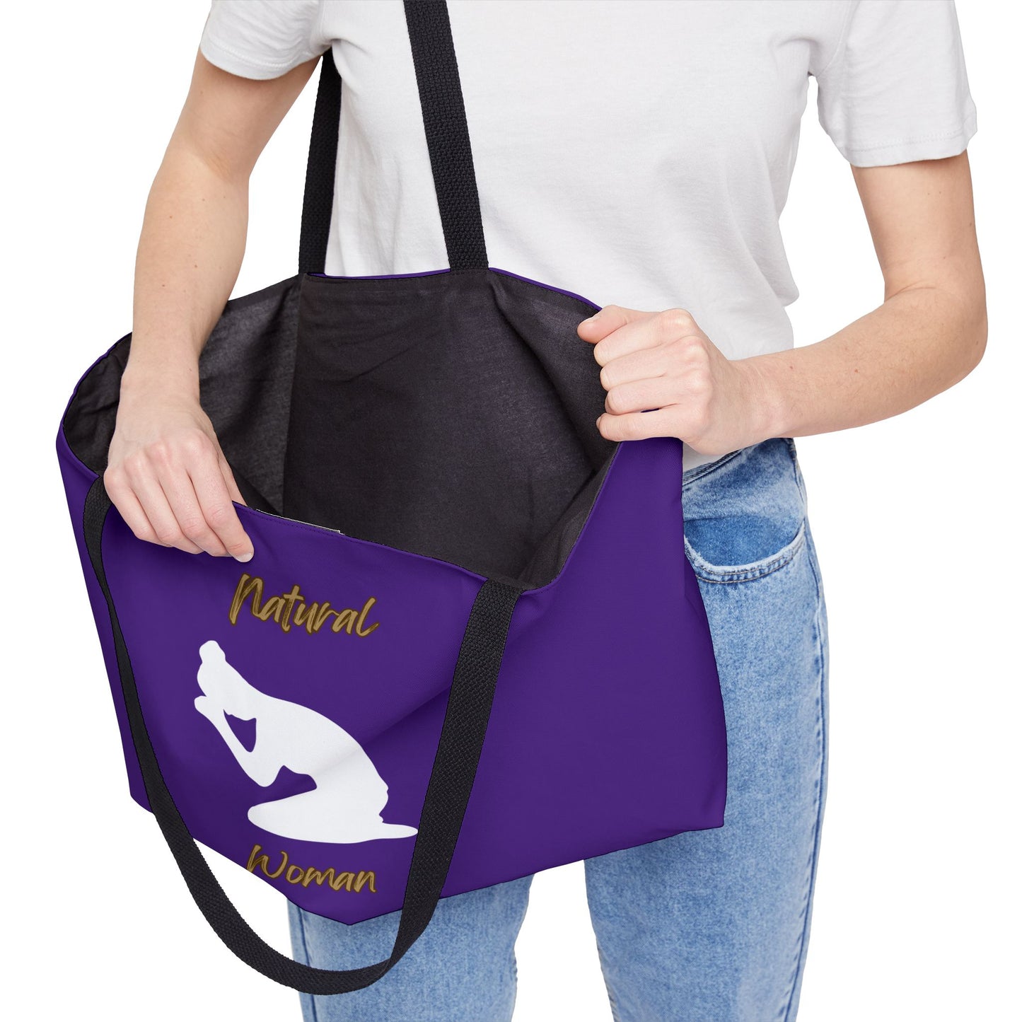 Natural Woman Pray (WL) Weekender Tote Bag PURPLE