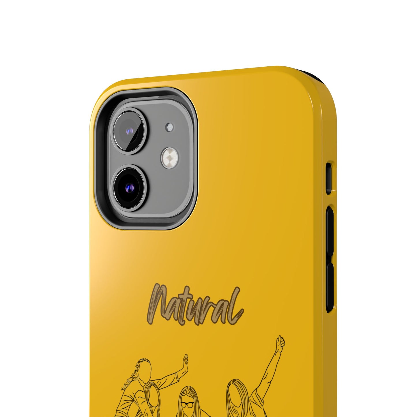 Natural Woman Piggy Back (BL)Tough Phone Cases YELLOW