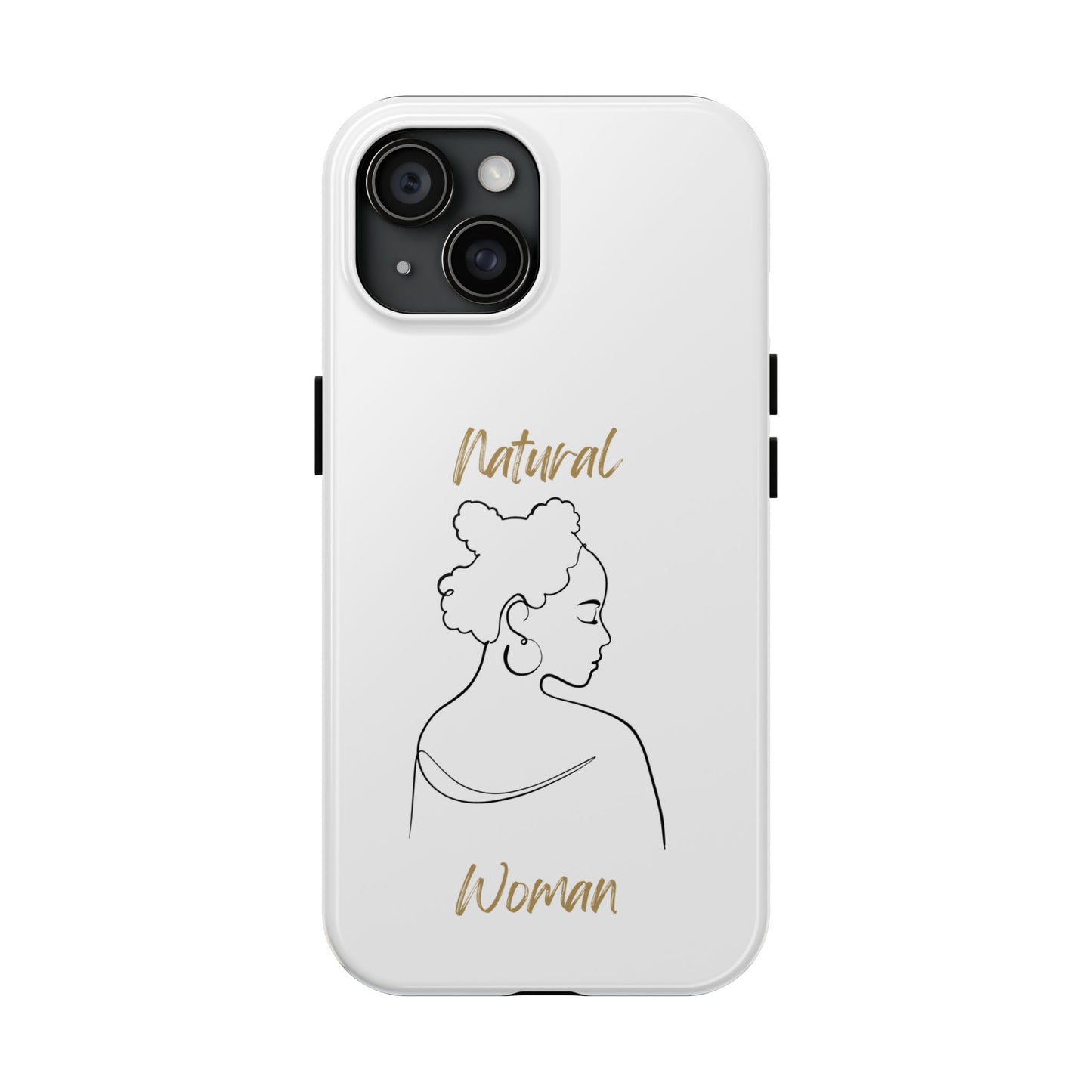 Natural Woman Twists (BL) Tough Phone Case WHITE