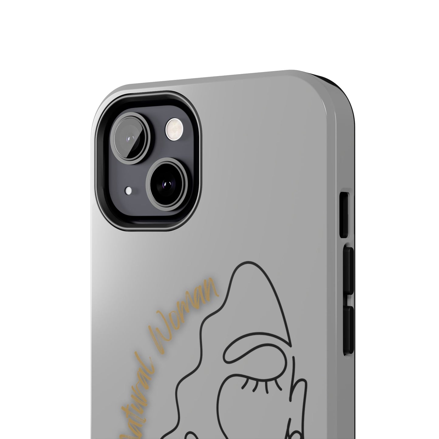 Natural Woman Half Face (BL)Tough Phone Case LIGHT GREY