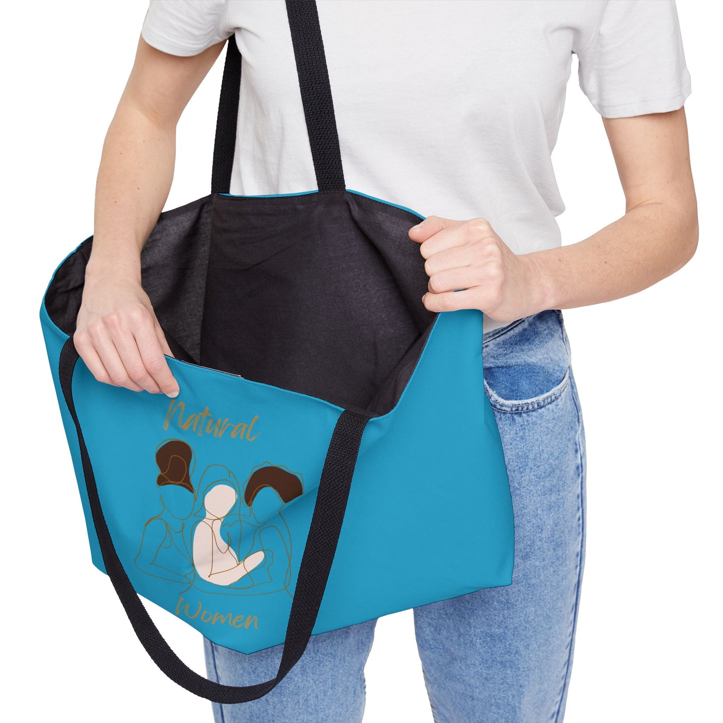 Natural Women Friends (BL) Weekender Tote Bag TURQUOISE