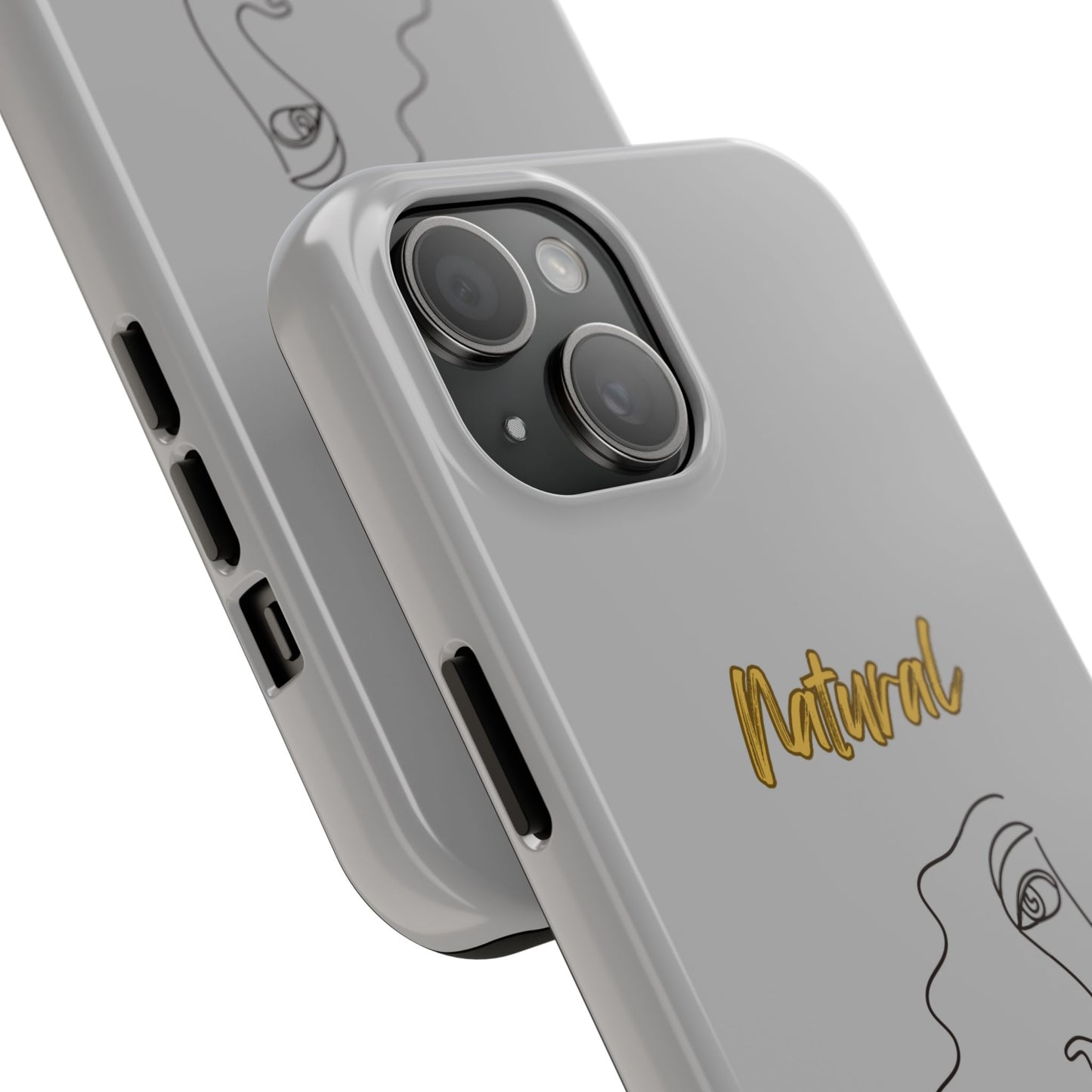 Natural Woman Peekaboo (BL)Tough Phone Cases LIGHT GREY