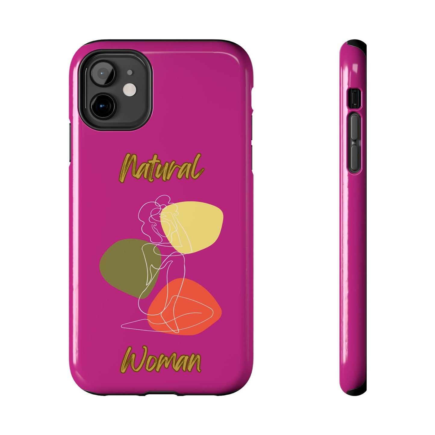 Natural Woman Colorful Pose (WL)Tough Phone Cases PINK