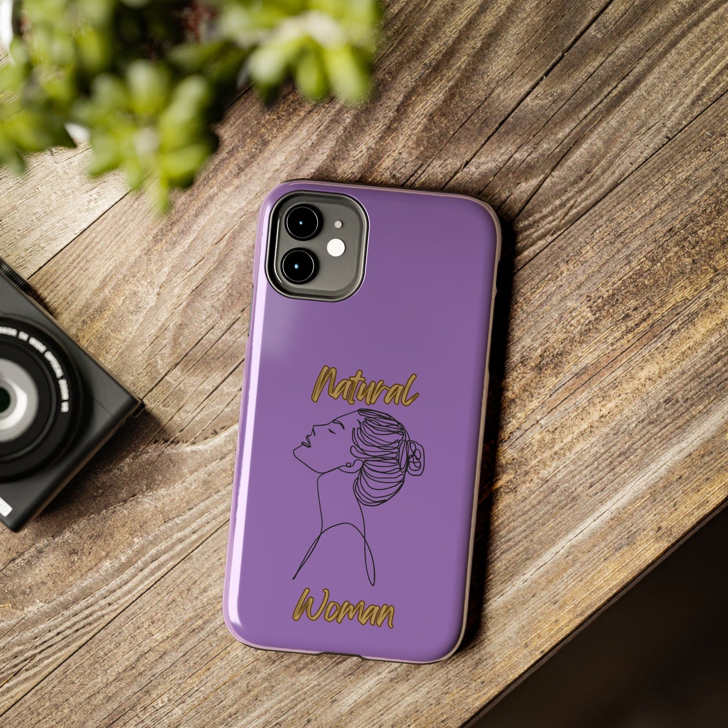 Natural Woman Wet Bun (BL) Tough Phone Cases LIGHT PURPLE