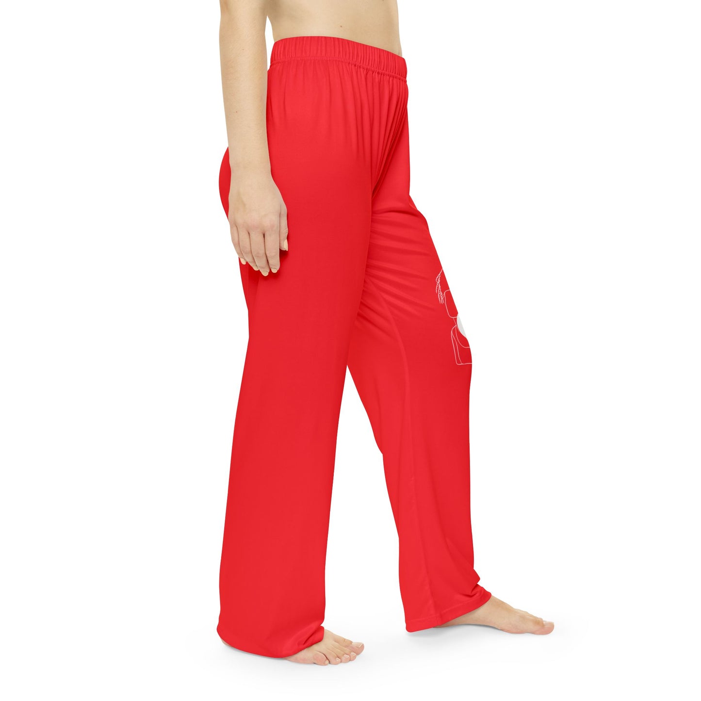 Natural Woman Puff (BL) Women's Pajama Pants RED