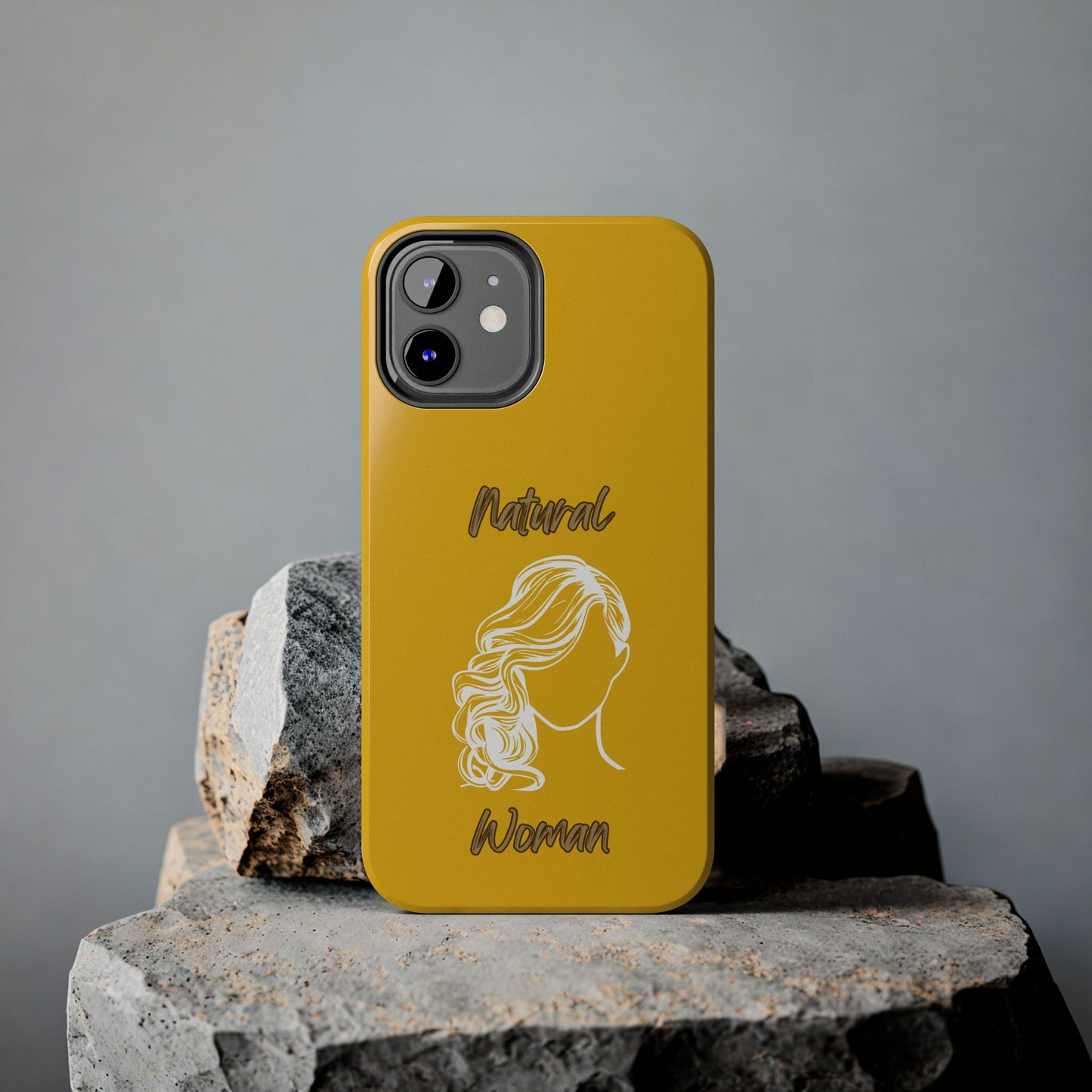 Natural Woman Long Curl (WL)Tough Phone Cases YELLOW