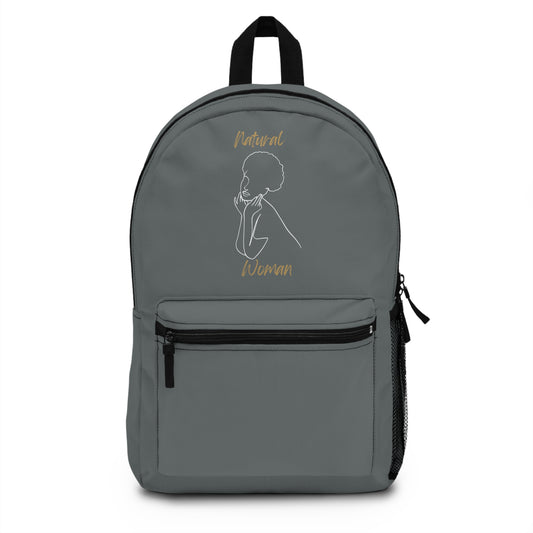 Natural Woman Cute Afro (WL) Backpack DARK GREY
