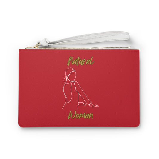 Natural Woman Hands Ready (WL) Clutch Bag DARK RED
