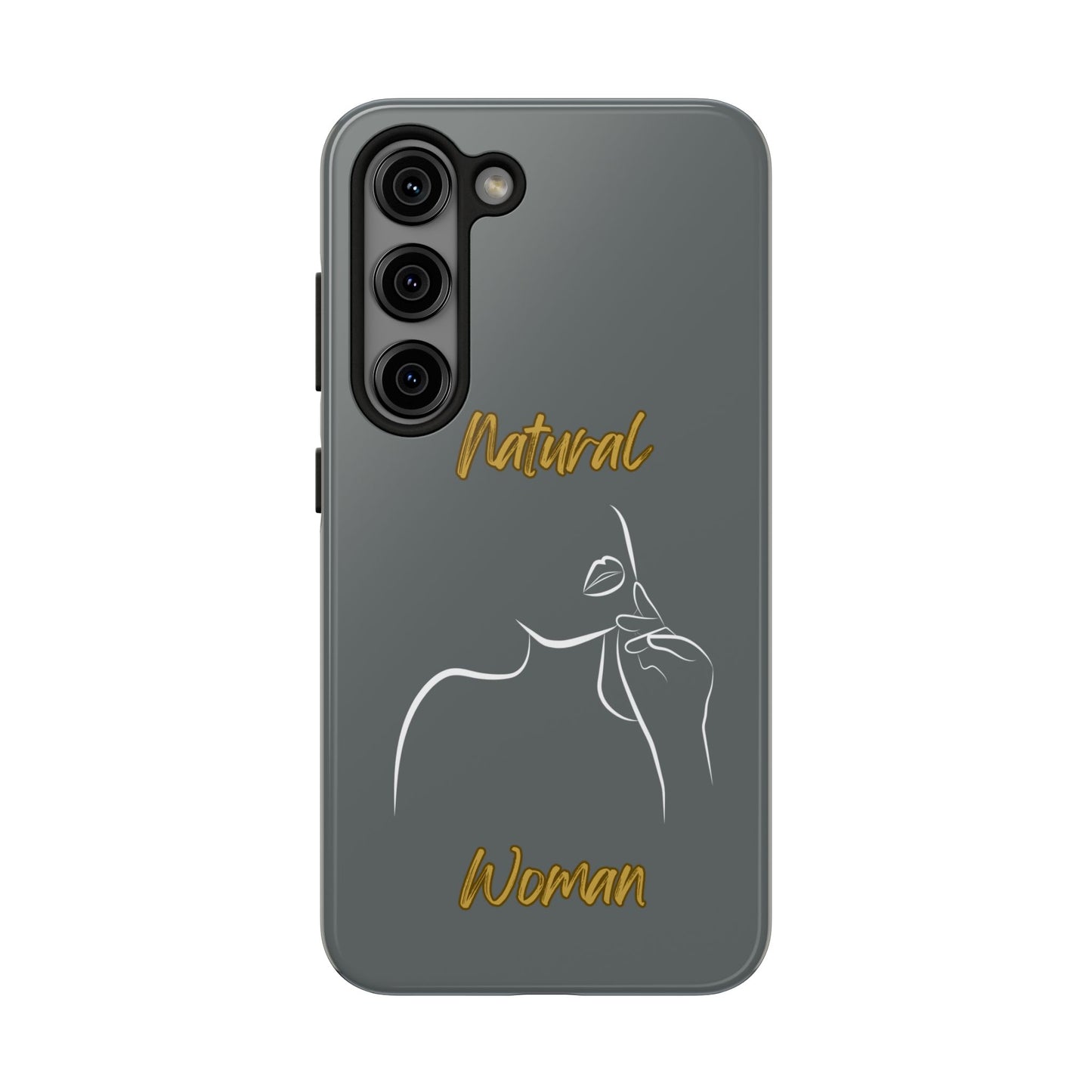 Natural Woman Chin Up (WL)Tough Phone Cases DARK GREY