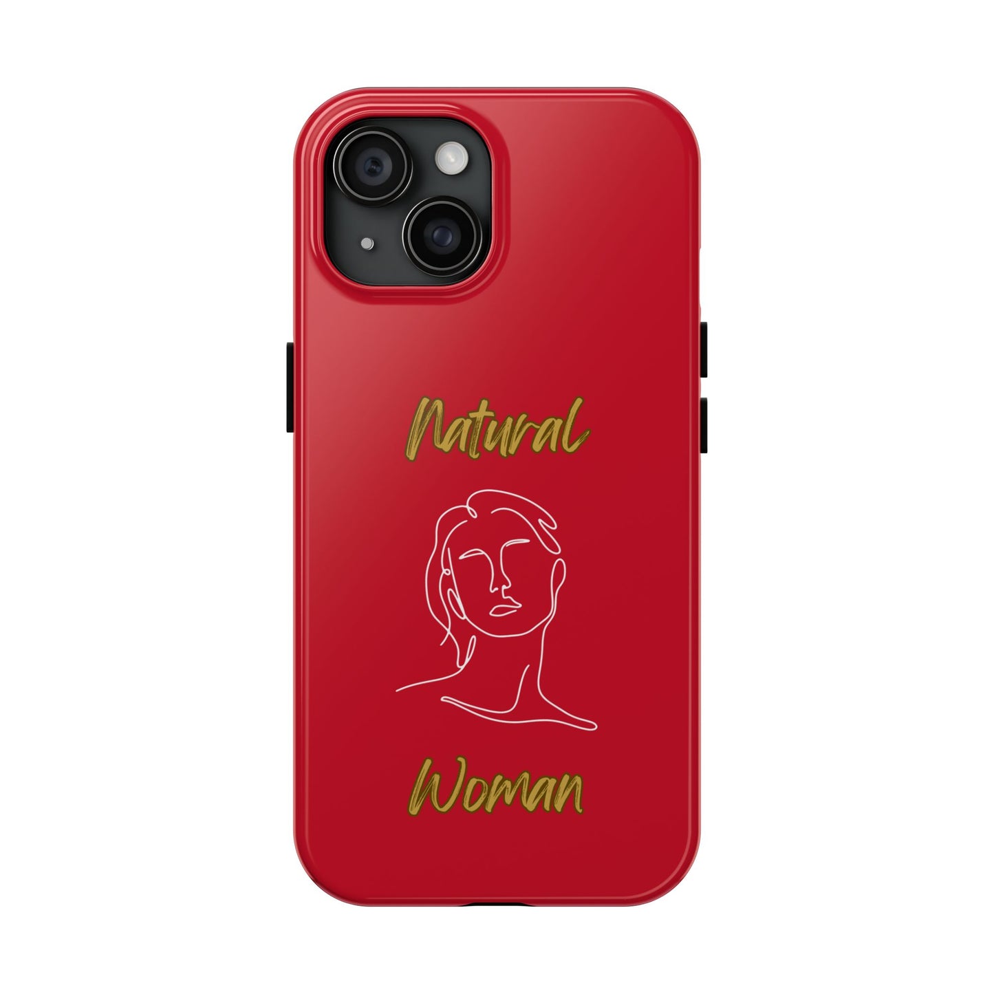 Natural Woman Hello (WL)Tough Phone Cases DARK RED