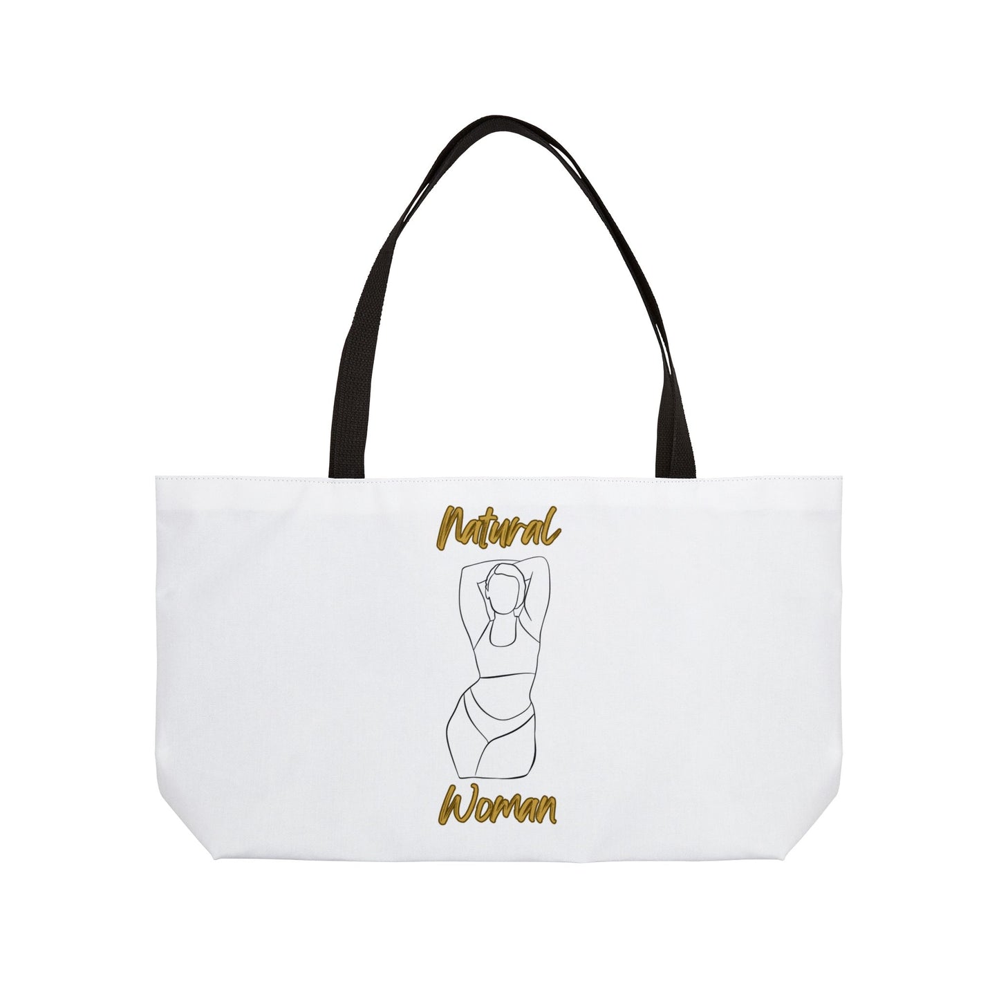 Natural Woman I Love Me (BL) Weekender Tote Bag WHITE