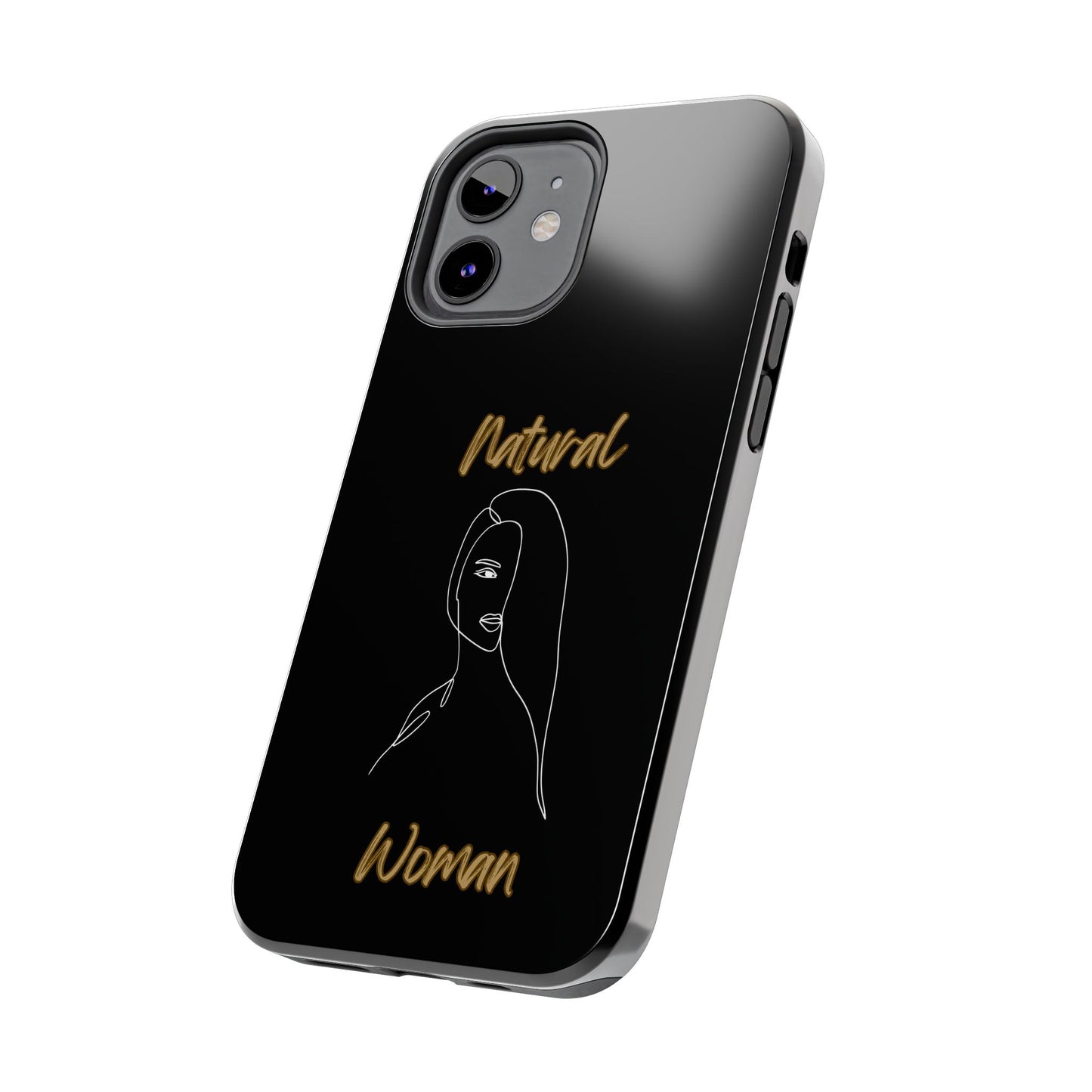 Natural Woman Covered Eye (WL)Tough Phone Cases BLACK
