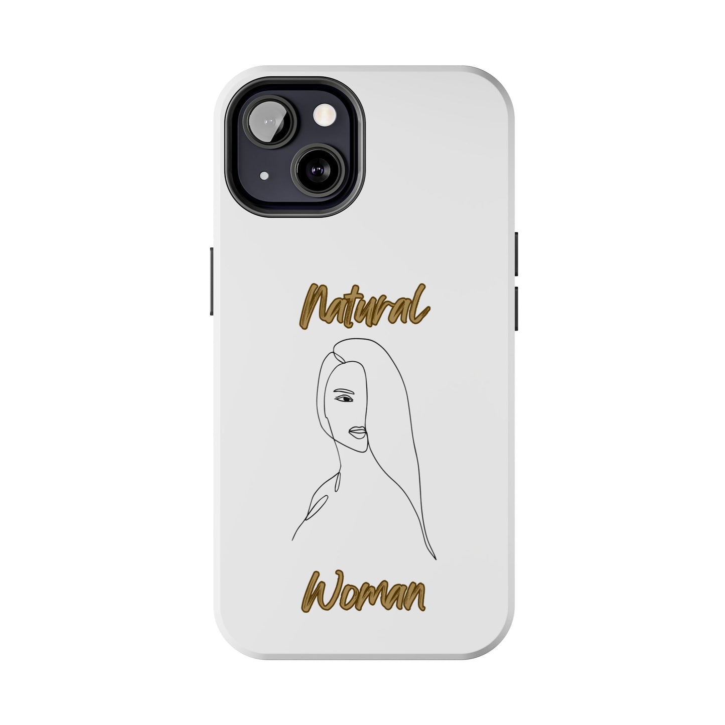 Natural Woman Covered Eye (BL)Tough Phone Cases WHITE