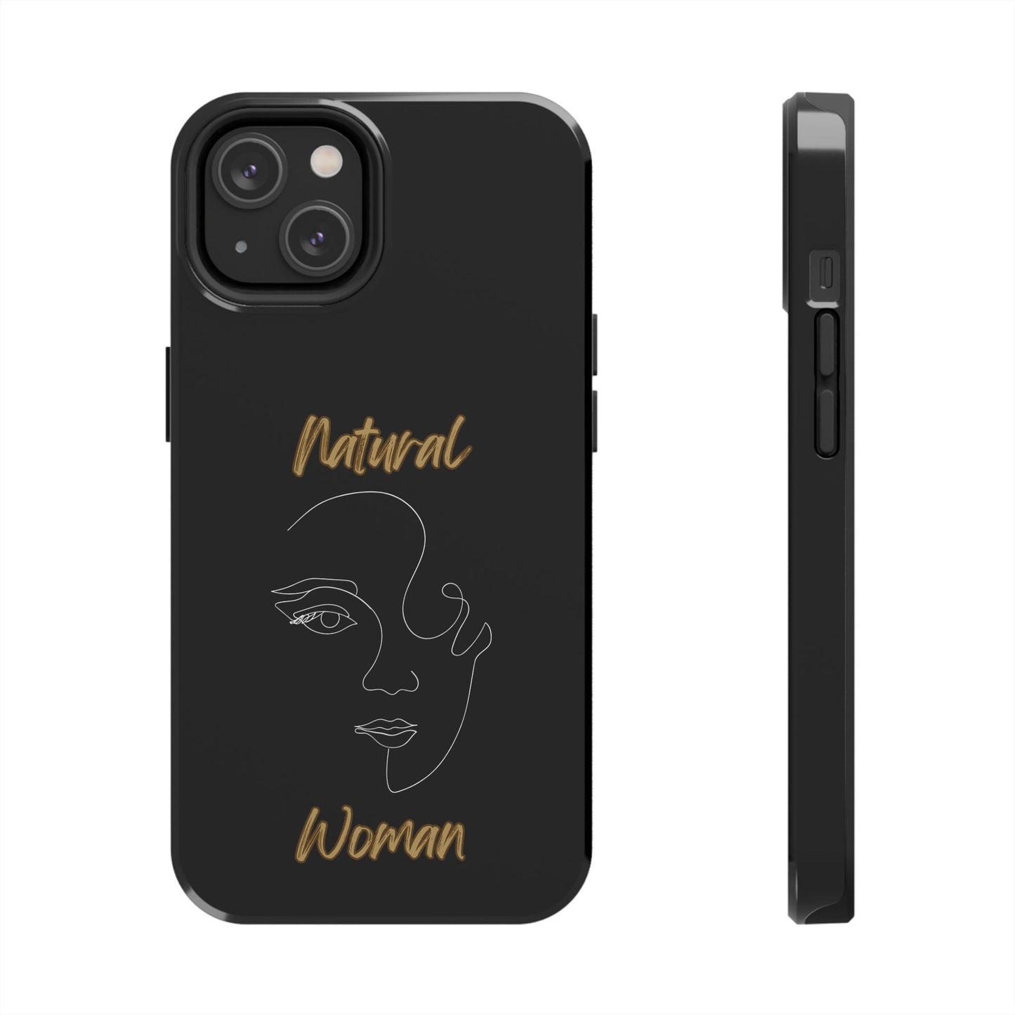 Natural Woman Looking (WL) Tough Phone Cases BLACK