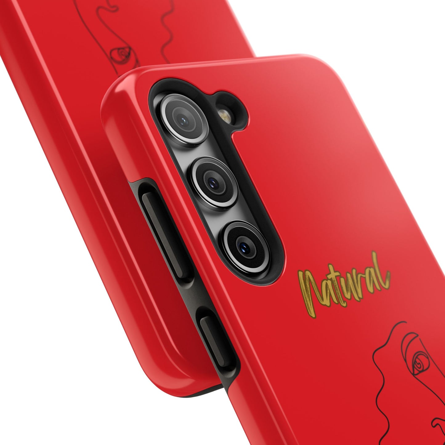 Natural Woman Peekaboo (BL)Tough Phone Cases RED