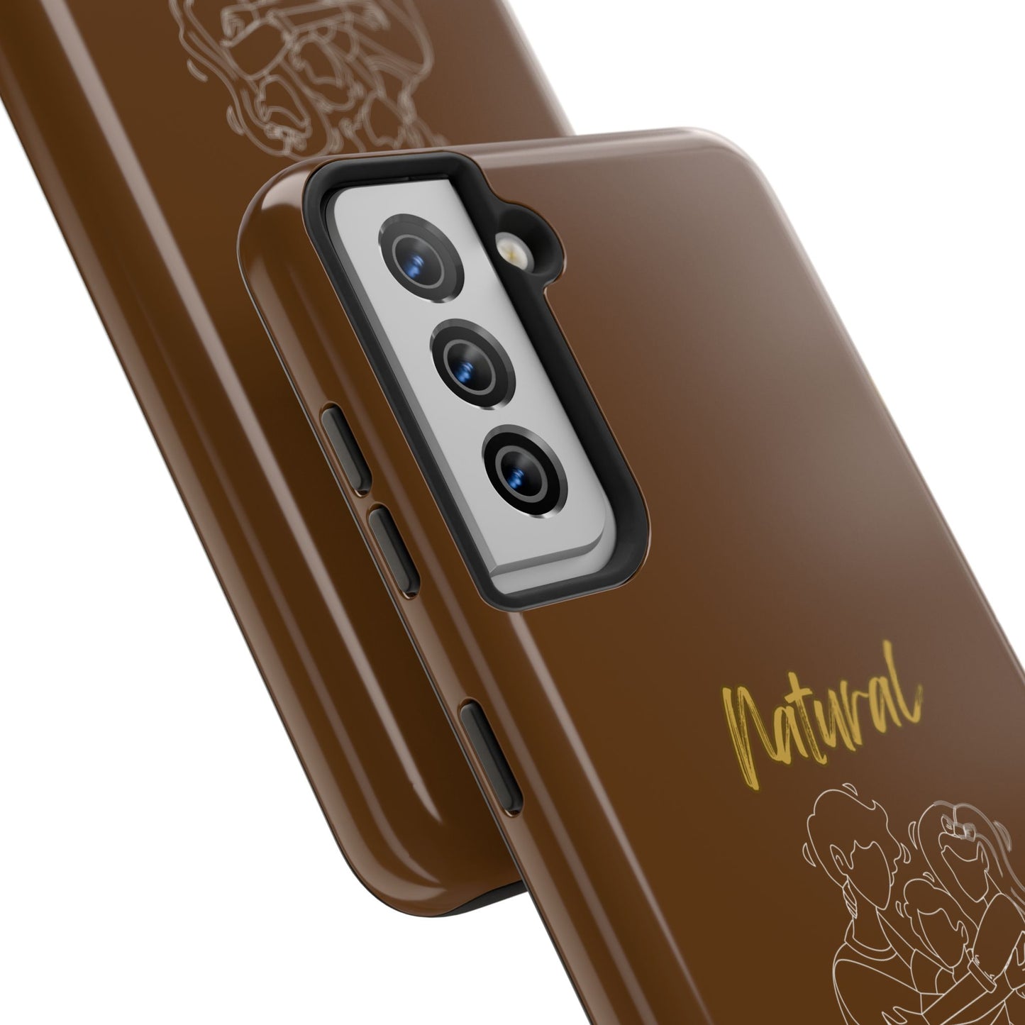 Natural Woman Bear Hugs (WL) Tough Phone Cases BROWN