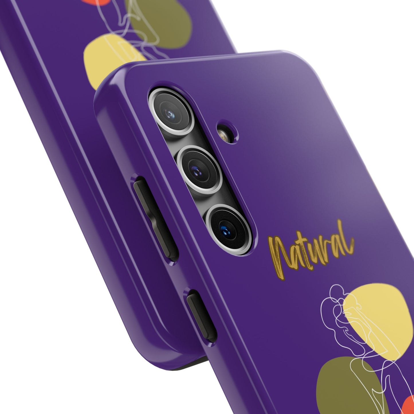 Natural Woman Colorful Pose (WL)Tough Phone Cases PURPLE