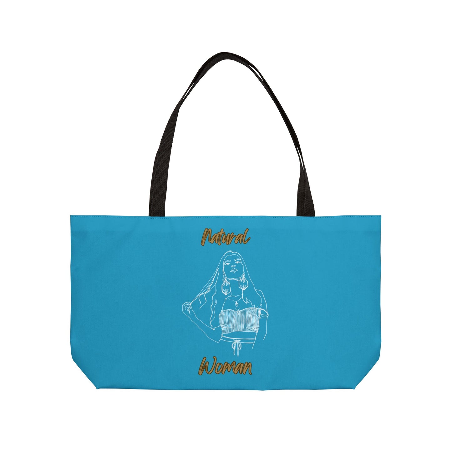 Natural Woman Thinking (WL) Weekender Tote Bag TURQUOISE