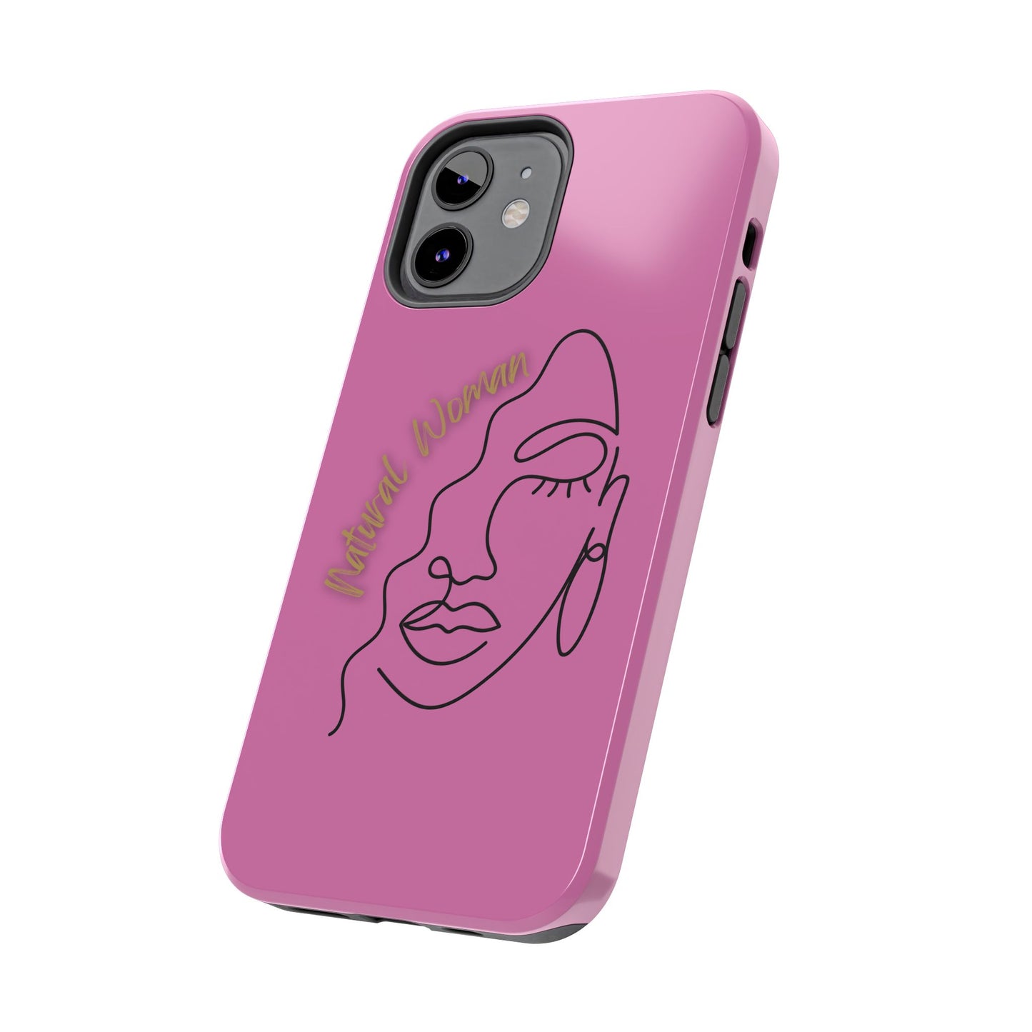 Natural Woman Half Face (BL)Tough Phone Case LIGHT PINK