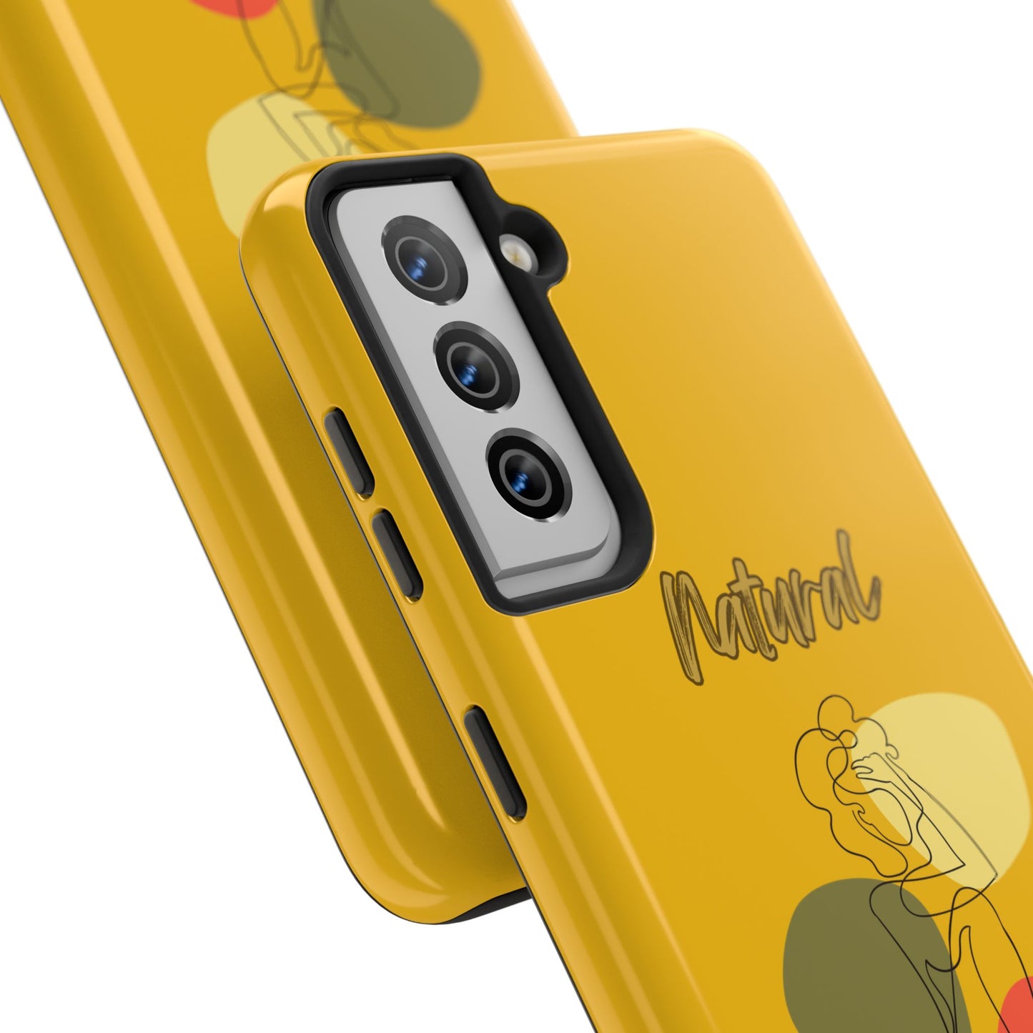 Natural Woman Colorful Pose (BL)Tough Phone Cases YELLOW