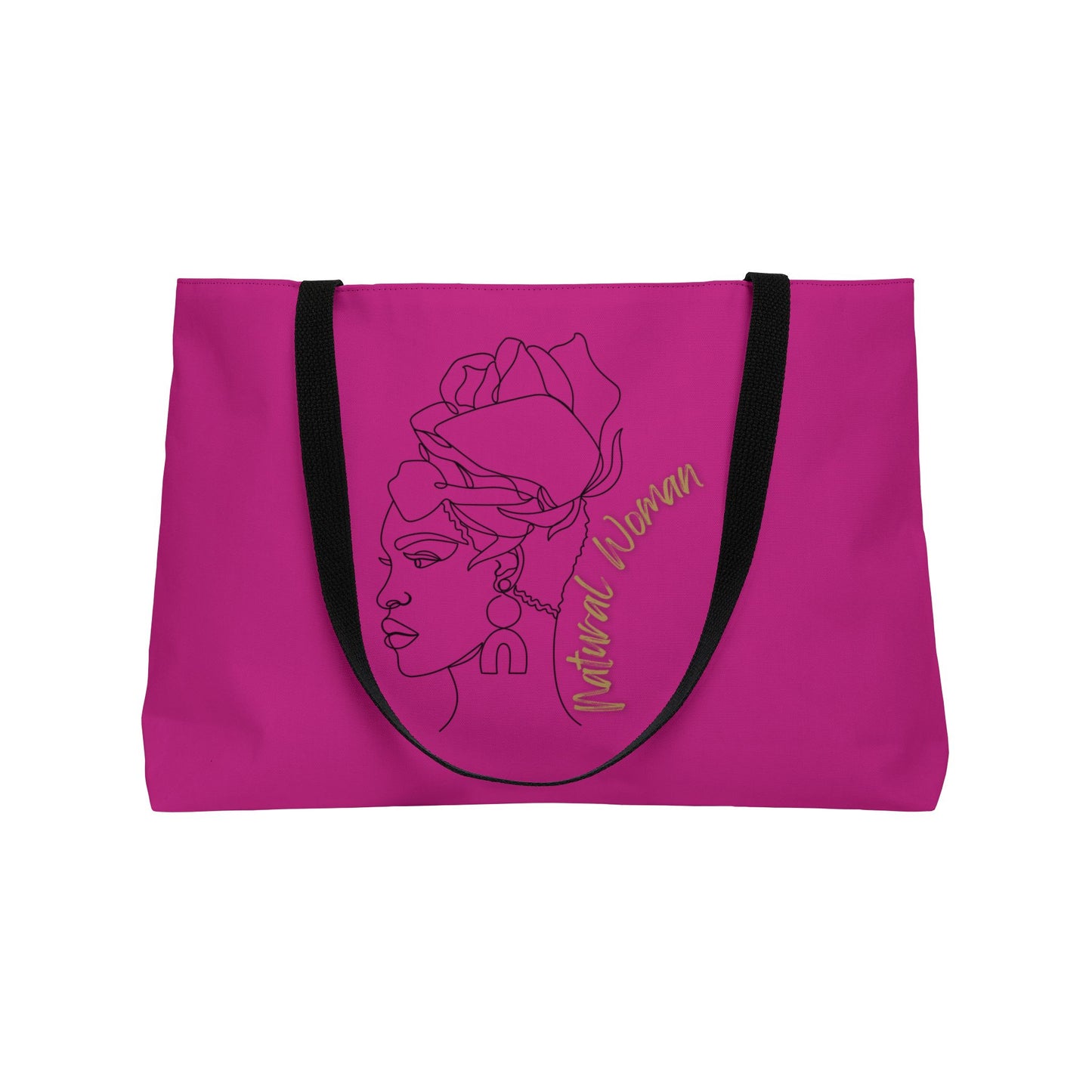 Natural Woman Flower Wrap (BL) Weekender Tote Bag PINK