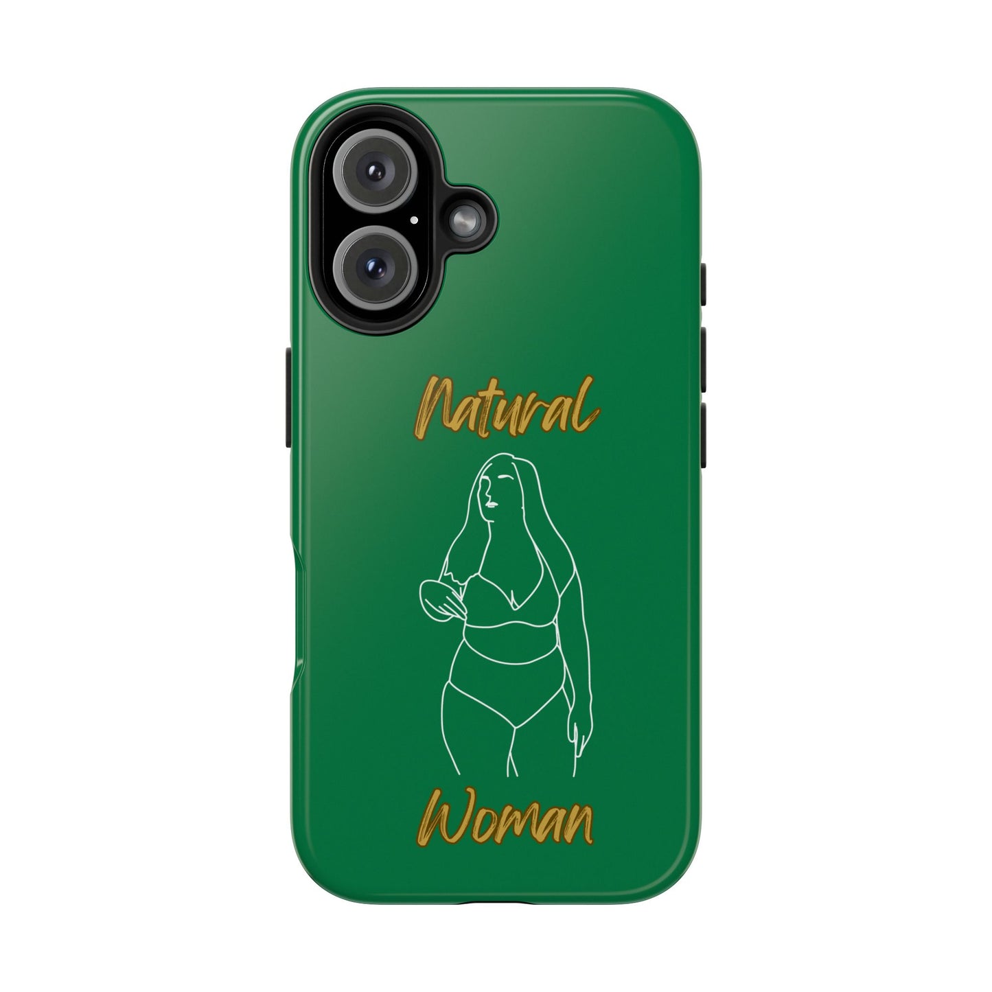 Natural Woman Full Beauty (WL)Tough Phone Cases DARK GREEN