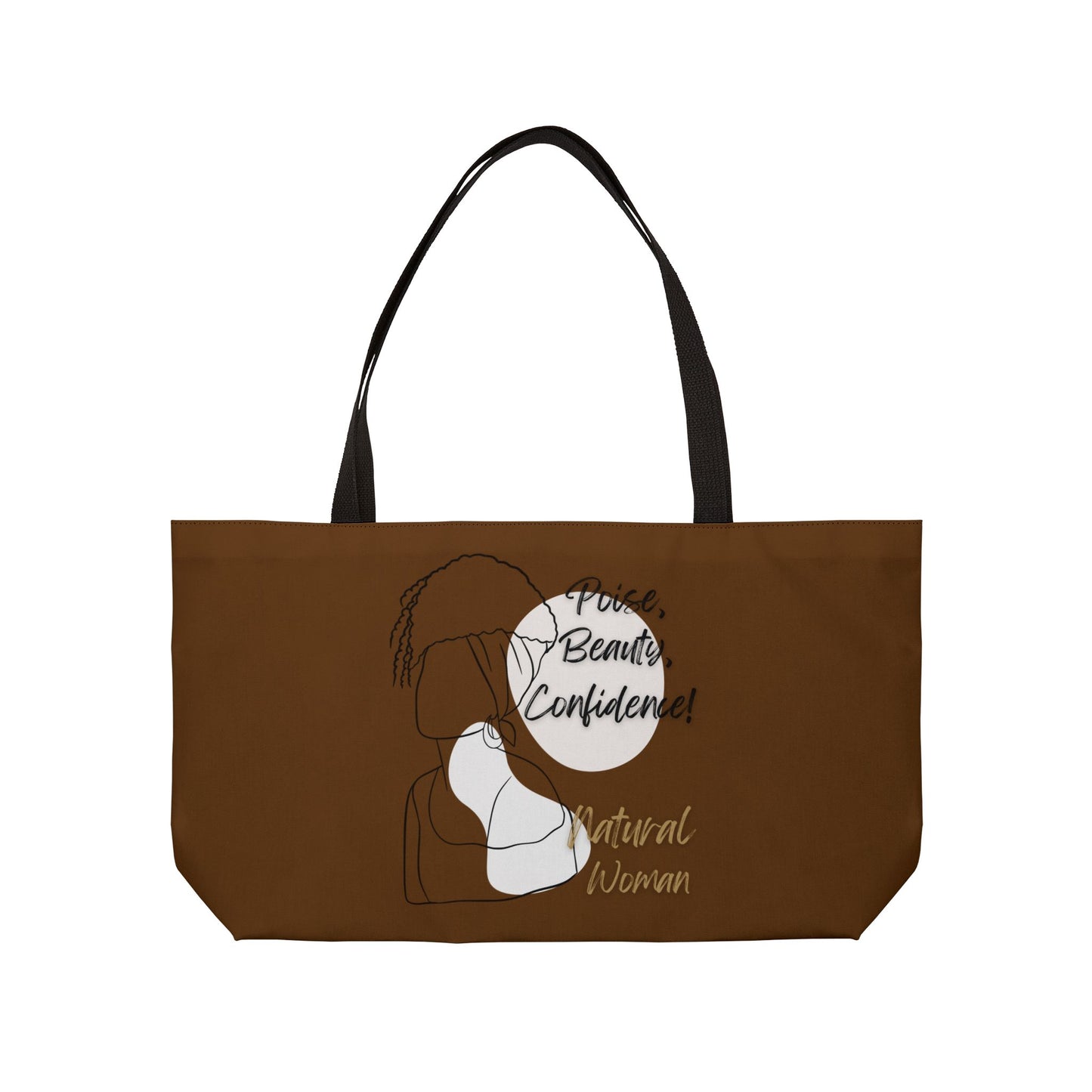 Natural Woman Puff (BL) Weekender Tote Bag BROWN
