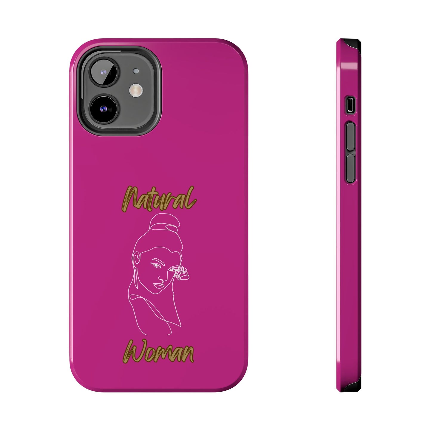 Natural Woman Sassy Bun (WL) Tough Phone Cases PINK