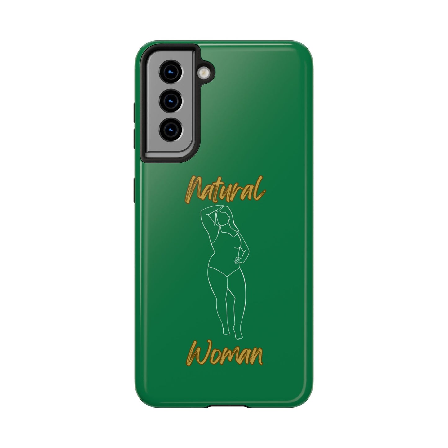 Natural Woman Looking Good (WL)Tough Phone Cases DARK GREEN