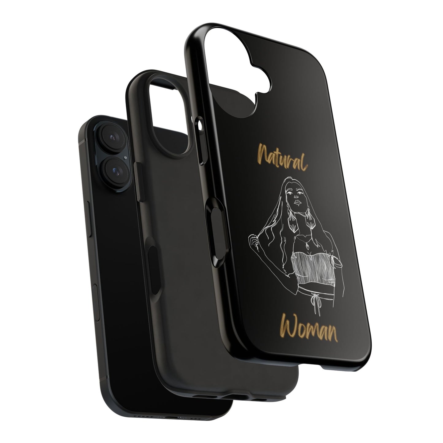 Natural Woman Thinking (WL)Tough Phone Cases BLACK