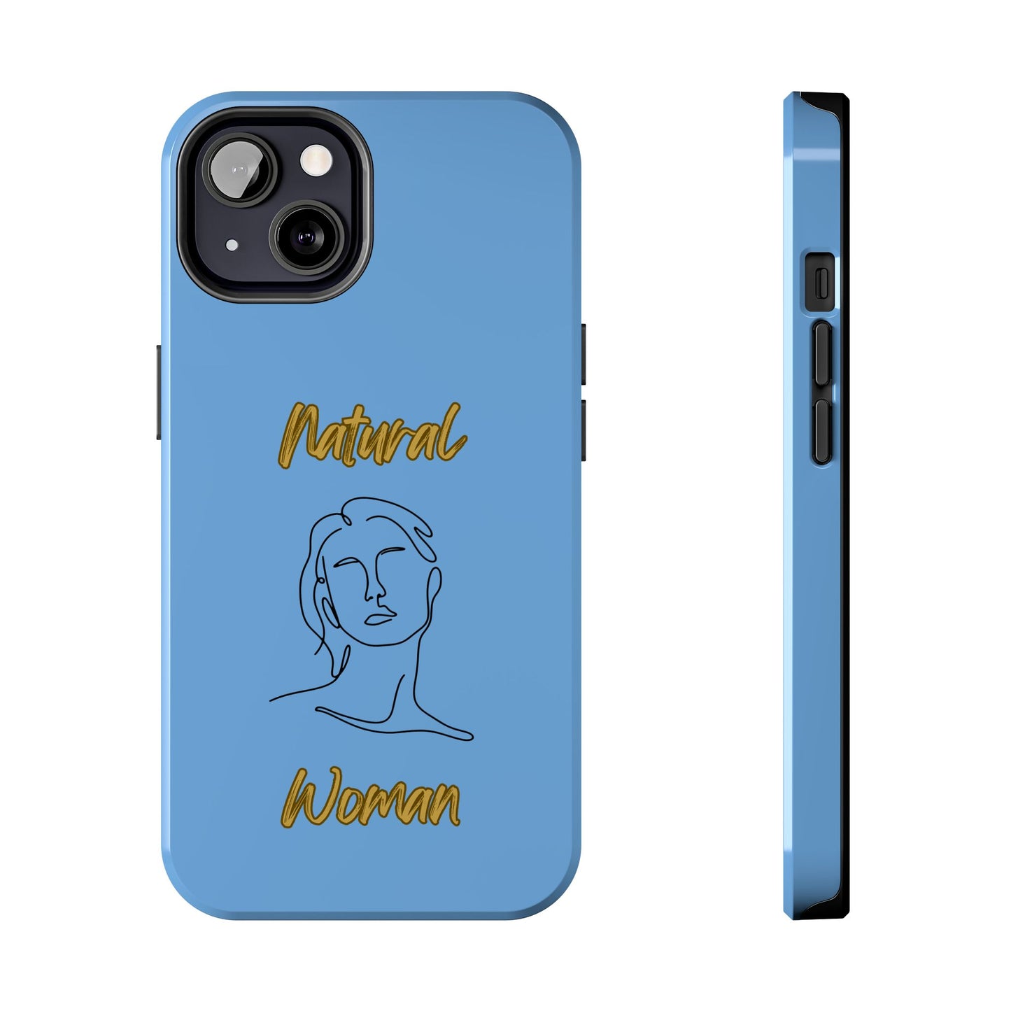 Natural Woman Hello (BL)Tough Phone Cases LIGHT BLUE