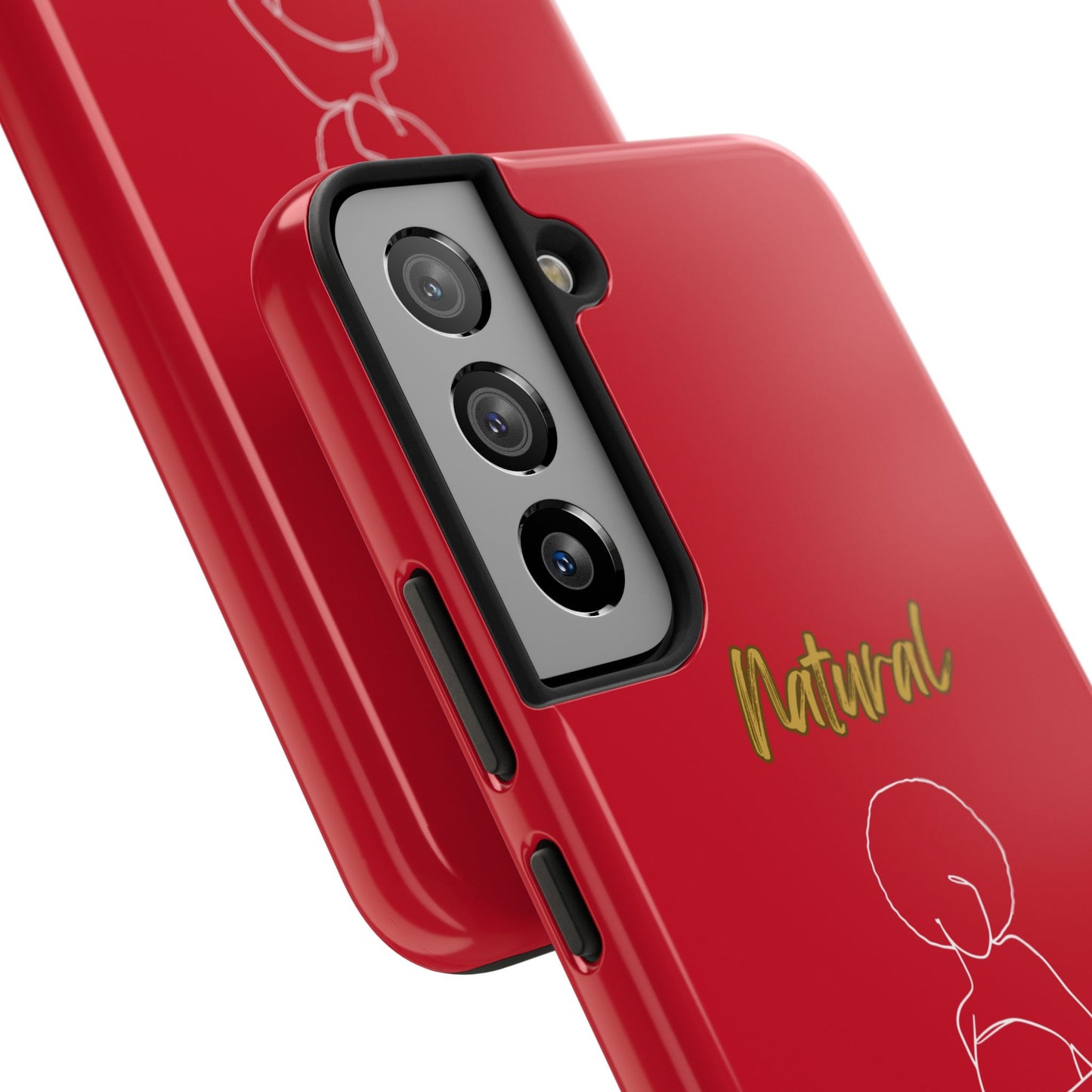 Natural Woman Sho Nuff (WL)Tough Phone Cases DARK RED