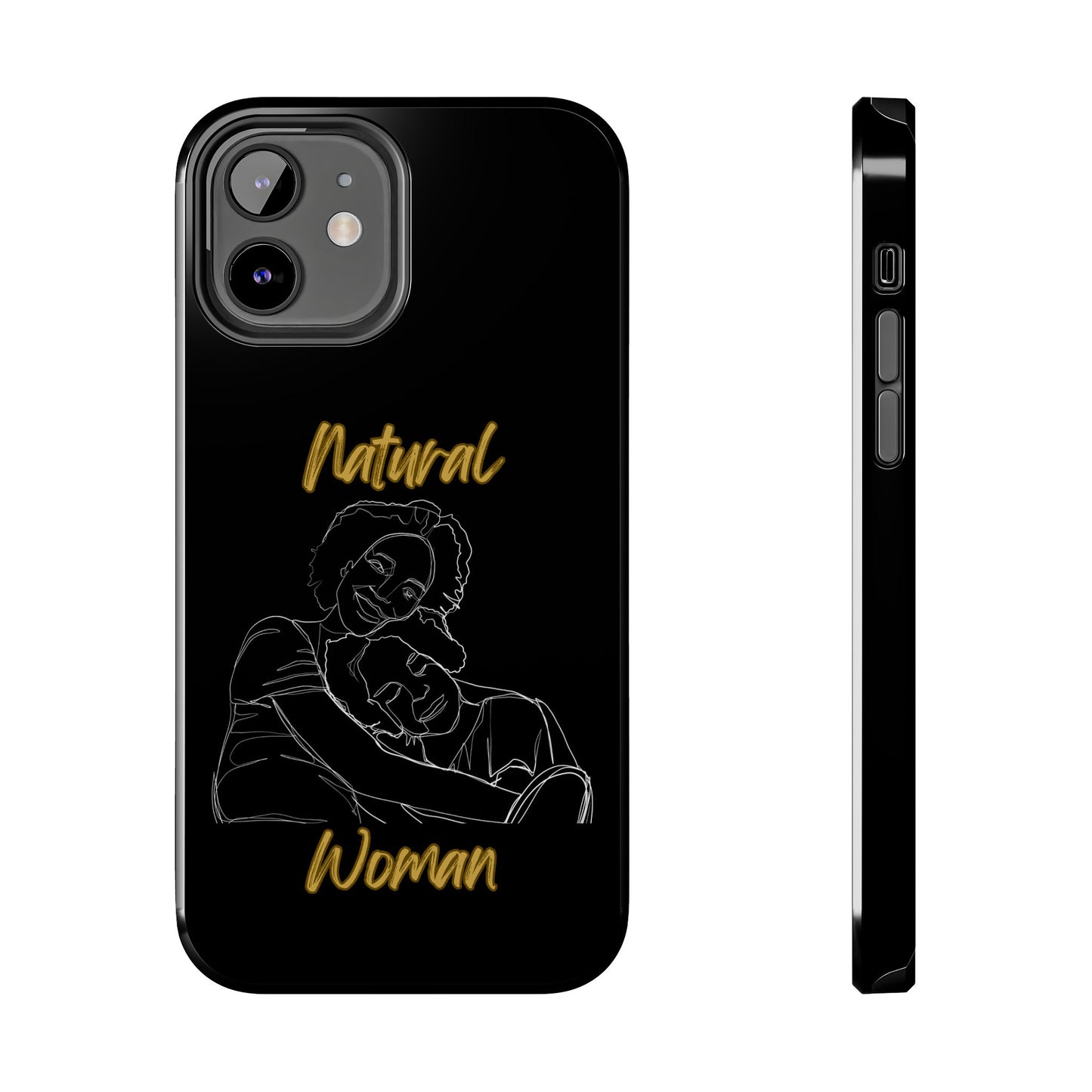 Natural Woman Loving Embrace (WL)Tough Phone Cases BLACK